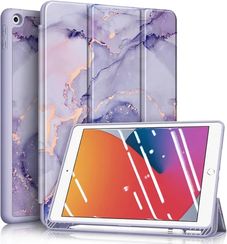 Miniatura 17 de Fintie SlimShell - Funda para iPad de 9ª/8ª/7ª generación (modelo 2021/2020/2019) de 10.2 pulgadas - [Soporte para lápices incorporado] Cubierta