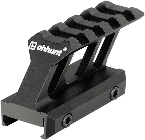 ohhunt Montaje en elevador 1 pulgada de altura Picatinny Rail Voladizo Diseño Negro
