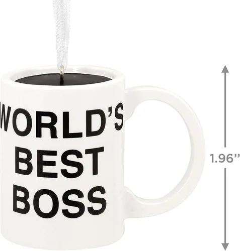 Miniatura 4 de Hallmark The Office World's Best Boss Adorno Navideño de Taza de Café (0002HCM9116)