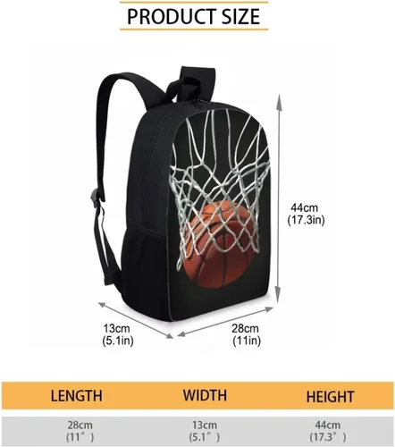 Miniatura 3 de HUGS IDEA Los animales frescos 3D niños escuela libro bolsa niños impresión mochilas, Baloncesto, Moderno
