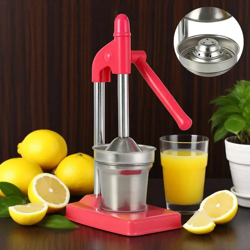 Miniatura 6 de Exprimidor manual de hierro fundido, exprimidor manual de cítricos de acero inoxidable, exprimidor de naranja limón resistente para jugo fresco
