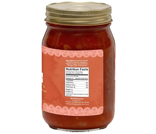 Miniatura 2 de Green Jay Gourmet Fruity Favorites Paquete Variado de Salsa - Salsa de Cereza, Salsa de Melocotón, Salsa de Mango - Set de Regalo de Salsa de Frutas