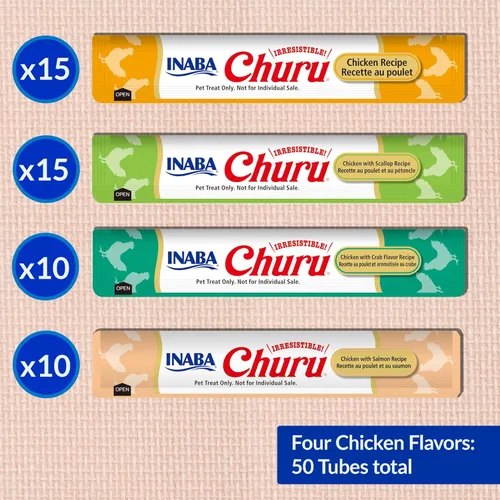 Miniatura 6 de INABA - Golosinas Churu para gatos, puré cremoso para gatos, sin cereales, que se puede lamer y exprimir / suplemento con vitamina E y taurina, 0.5