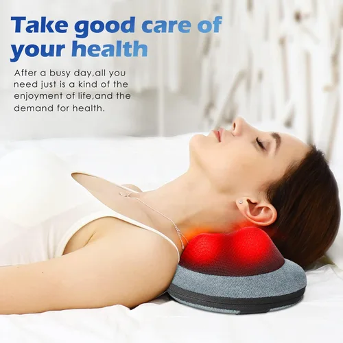 Miniatura 3 de Masajeador de Cuello Papillon, Masajeador Eléctrico Shiatsu para Espalda con Calor, Alivio del Dolor de Cuello y Espalda, Regalos para Azul Cian