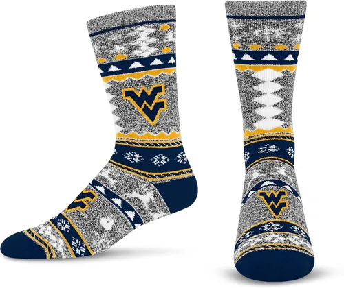 Miniatura 64 de For Bare Feet Ugly Holiday Sweater Crew Sock NCAA