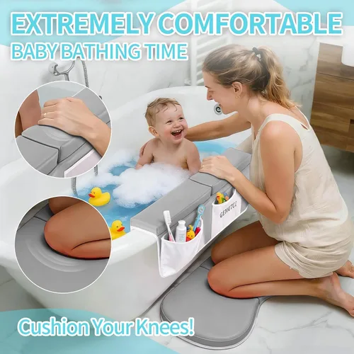 Miniatura 2 de Almohadilla de descanso para rodillas y codos para padres de baño pequeños, almohadilla extra gruesa para niños