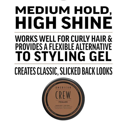 Miniatura 2 de American Crew Pomada para cabello de hombre, como gel para el cabello con fijación media y alto brillo, tamaño de viaje, set de regalo en dúo