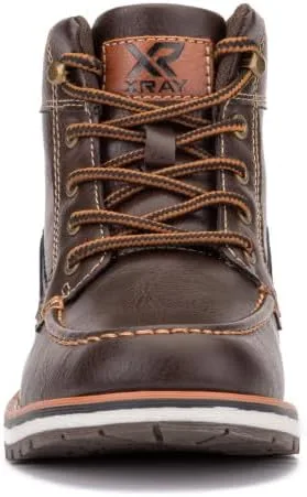 Miniatura 5 de Xray Footwear Boy's Boot, Lace up, Thermoplastic rubber (TPR) Outsole, Moc-Toe, flat sole.