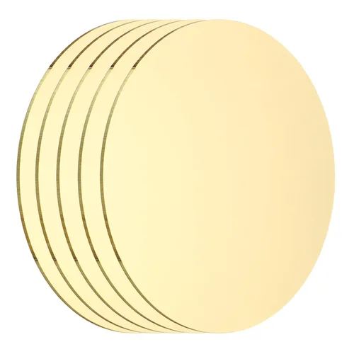 Miniatura 28 de MECCANIXITY 2 Piezas Placa Redonda de Latón, 150mm (5.91") de Diámetro Láminas de Cobre Puro, Lámina de Metal de Latón Cobre H62 de 0.5mm