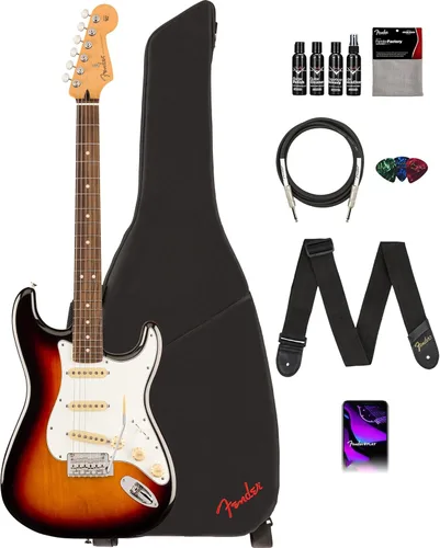 Miniatura 11 de Fender Player II Stratocaster Modificada - Paquete Electric Blue con bolsa de concierto, correa, cable, paquete de 3 púas y kit de limpieza