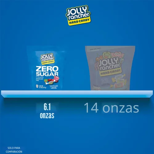 Miniatura 4 de JOLLY RANCHER Bolsa de dulces duros con sabor a fruta variada Zero Sugar, 6.1 onzas