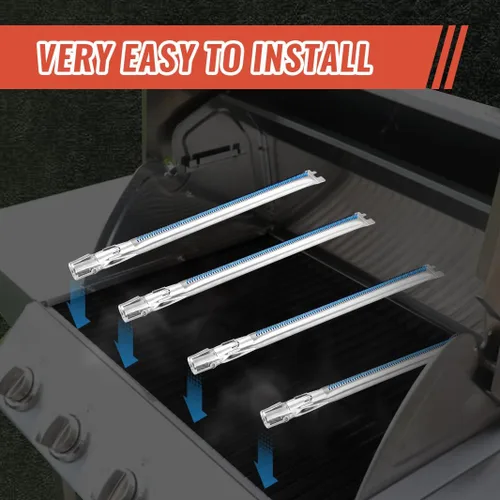 Miniatura 4 de Quemador de parrilla de 19.5 pulgadas para Weber Genesis 300 Series E310 E320 E330 S310 S320 S330 EP310 EP320 EP330 parrillas de gas con panel