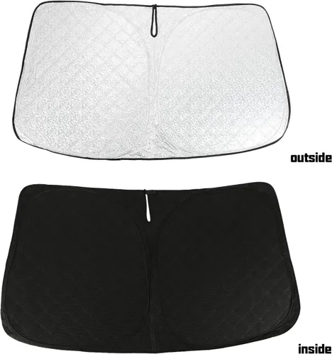 Miniatura 6 de D-Lumina Parasol para parabrisas – Compatible con Dodge Ram 1500 2019 2020 2021 2022 2023 2024 2025 – Material mejorado de 3 capas 240T, protector