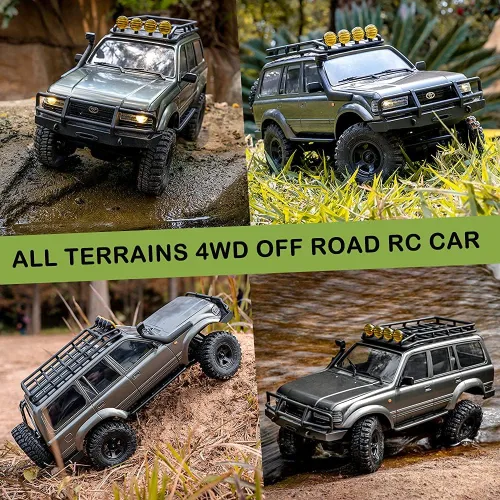 Miniatura 6 de Fms FCX18S 1/18 Land Cruiser LC80 S RC Rock Crawler Scale Katana Toyota RC Car 2.4Ghz 4WD Off-Road Impermeable RC Truck Vehículo RTR All Terrains