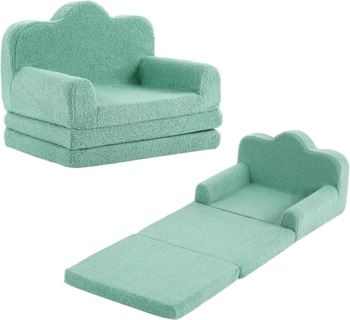 Miniatura 20 de Tiita Sofá para Niños, Sofá para Niños con Asa de Transporte, Sofá de Espuma Portátil para Niños Pequeños, Sofá para Guardería de Niños que Brilla