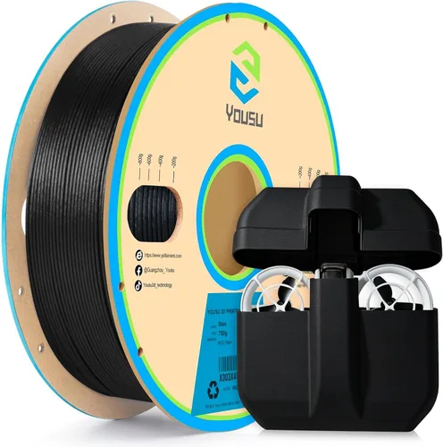 Miniatura 24 de Yousu filamento PVA de 1.75mm, filamento de soporte soluble en agua para impresora 3D, 0.5kg, PVA natural, se ablanda en temperatura de agua