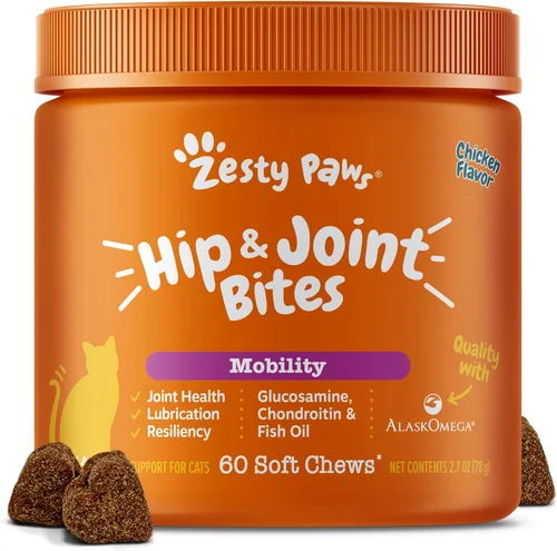 Miniatura 15 de Zesty Paws Bocaditos de Movilidad de Mejillón para Perros - Mejillón de Labios Verdes de Nueva Zelanda con Glucosamina Natural y Condroitina +