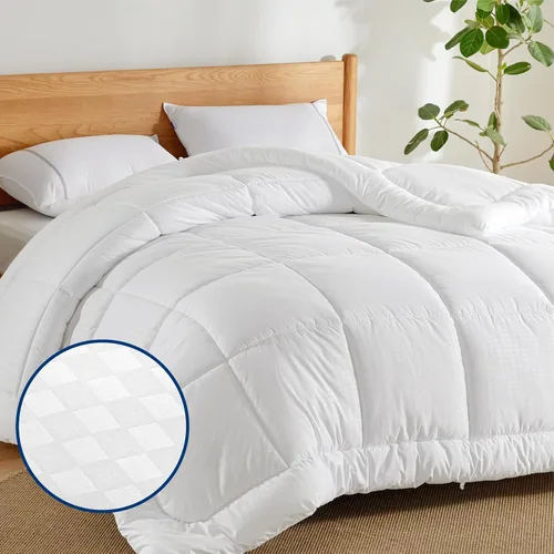 Miniatura 48 de Bedsure - Edredón de color liso Blanco