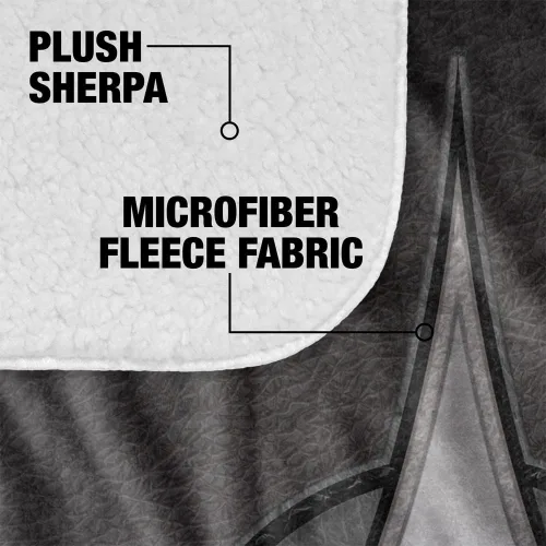 Miniatura 4 de Manta de Star Trek, 50 x 60 pulgadas, Klingon Empire Silky Touch Sherpa Back Manta súper suave