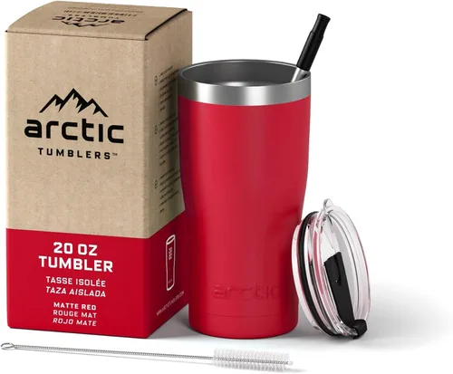 Miniatura 10 de Vaso aislado de 30 onzas color rosa claro con pajita y limpiador - Mantiene la temperatura hasta 24 horas - Tapa a prueba de derrames, tecnología