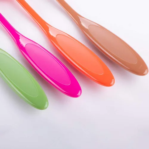 Miniatura 5 de Yoseng 10 pinceles de mezcla de tinta de colores para fabricación de tarjetas, manualidades de uso amplio surtido de papel Crafter mango de código