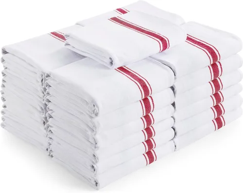 Miniatura 28 de Utopia Towels Juego de 12 paños negros de 15 x 25 pulgadas, 100% algodón hilado en anillo, altamente absorbentes y reutilizables, juego de barra