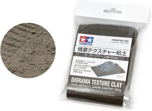 Miniatura 2 de TAMIYA - Diorama Textura Arcilla 5.29 oz (Efecto Suelo: Tierra Oscura) Tamiya 87222 Suministros Diorama