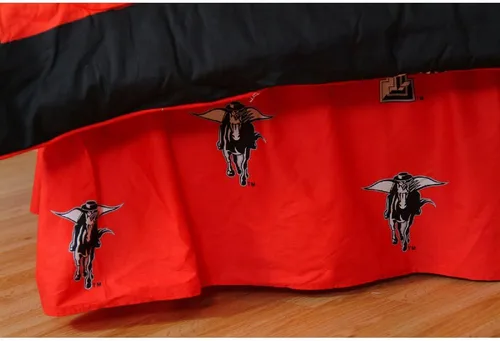Miniatura 44 de College Covers Everything Comfy Nebraska Cornhuskers - Falda de cama con volantes, tamaño individual
