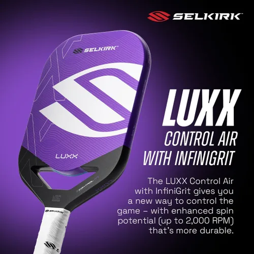 Miniatura 3 de Selkirk LUXX Sport Pickleball Paddle, paleta de fibra de carbono con núcleo de polipropileno X7 diseñada para un control inigualable y potencia