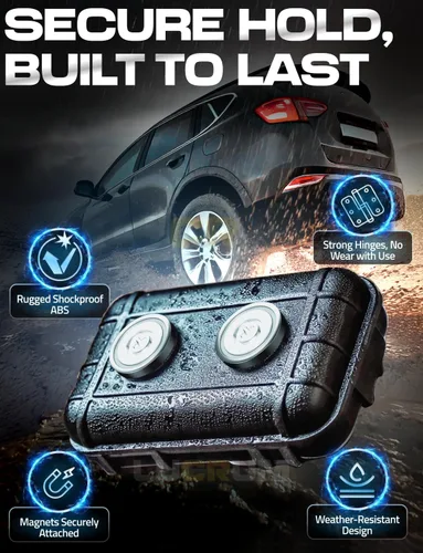 Miniatura 4 de Caja magnética para llaves Lucrum para debajo del coche - Ocultar una llave magnética para el coche - Caja magnética para ocultar llaves - Mediana