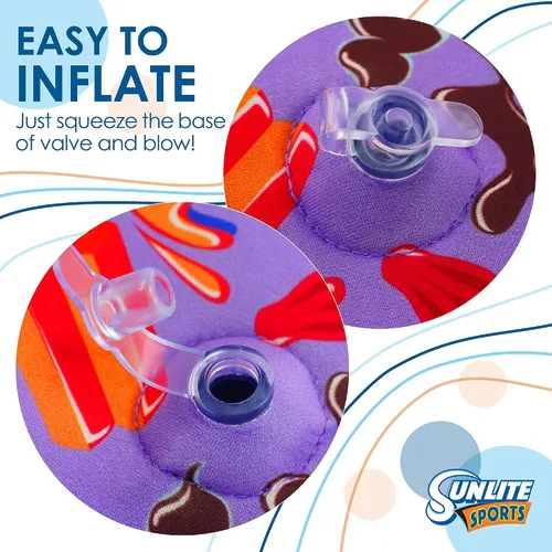 Miniatura 6 de Sunlite Sports - Flotador de agua inflable de 114 x 89 pulgadas, balsa flotante para piscina, playa y lago, colchón de descanso más cómodo, flotador