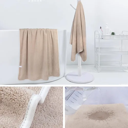 Miniatura 4 de KinHwa Toalla de baño de microfibra grande, toalla de baño absorbente, toallas de baño suaves, tamaño grande para mujeres y hombres, ideal para spa