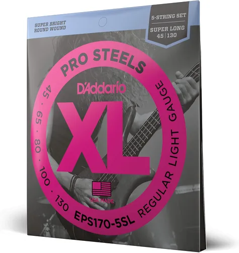 Miniatura 18 de D'Addario XL ProSteels - Cuerdas para bajo - EPS170-6SL - 6 cuerdas - Escala súper larga - Luz regular, 32-130