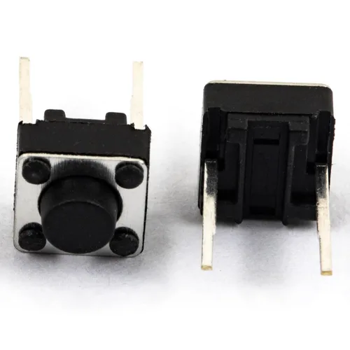 Miniatura 4 de Interruptor de botón táctil DIP 2PIN ON/OFF Horizontal Táctil Mini Micro Momentario Interruptor táctil 0.236x0.236x0.197 in (Paquete de 100 unidades)