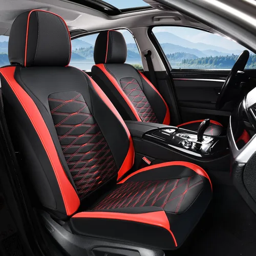 Miniatura 16 de FLORICH Fundas de asiento delantero de automóvil, fundas de asiento de cuero para automóviles, protector de asiento de automóvil, impermeable