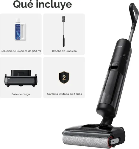 Miniatura 9 de DREAME H12 Pro Gen2 - Trapeador al vacío, aspiradora húmeda y seca de 0 enredos, aspiradora inalámbrica todo en uno para suelos duros, máquina