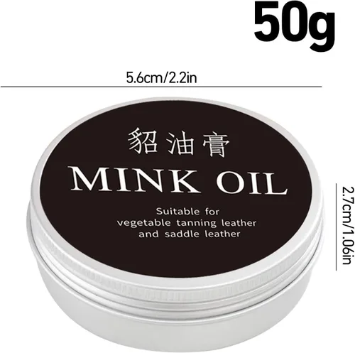 Miniatura 6 de Crema para el cuidado del cuero - Acondicionador de cuero natural Bálsamo de recoloración de cuero con aceite de visón Crema acondicionadora