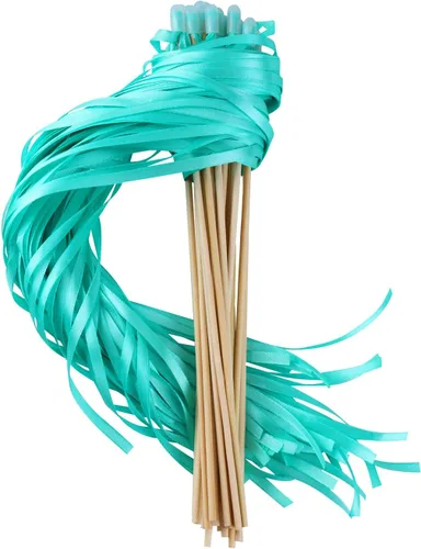 Miniatura 13 de Varitas de cinta para recuerdos de fiesta de boda (Aqua-30PCS)