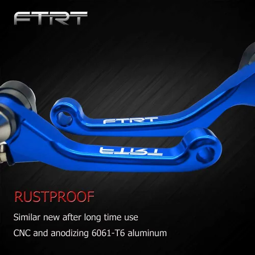 Miniatura 4 de Pivot - Palancas de freno y embrague para moto de cross compatibles con YZ125/YZ250/YZ426F/YZ450F 2001 2002 2003 2004 2005 2006 2007, YZ250F Negro