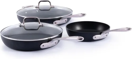 Miniatura 12 de All-Clad HA1 Expert - Juego de sartenes antiadherentes anodizadas duras, 2 piezas de 10 y 12 pulgadas, apto para lavavajillas, apto para horno hasta