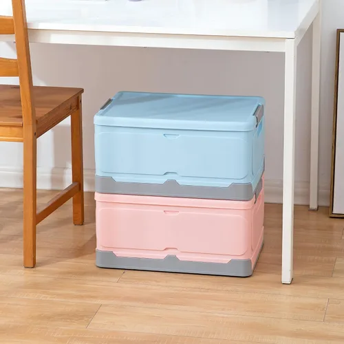 Miniatura 9 de Caja de almacenamiento plegable, caja de almacenamiento de libros para estudiantes, caja de almacenamiento plegable para ropa, aperitivos, juguetes