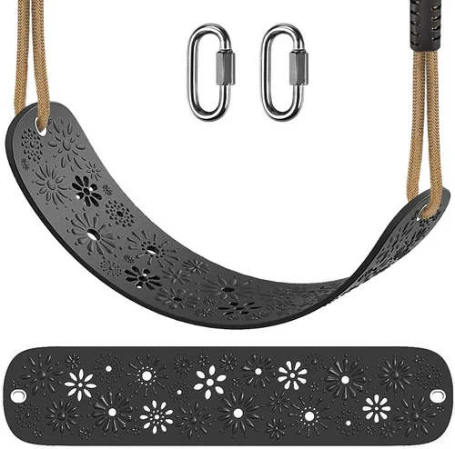 SELEWARE Juego de accesorios para columpio Asiento para niños con cuerda ajustable Juego de columpio para patio trasero Reemplazo para uso tanto en