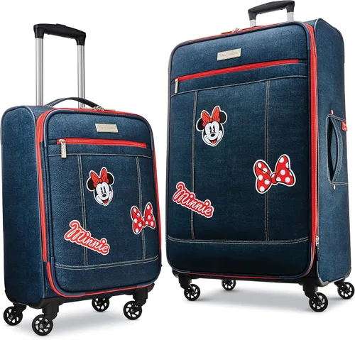 Miniatura 7 de American Tourister - Maleta con ruedas giratorias de Disney, Minnie Mouse Denim), 126120-1255