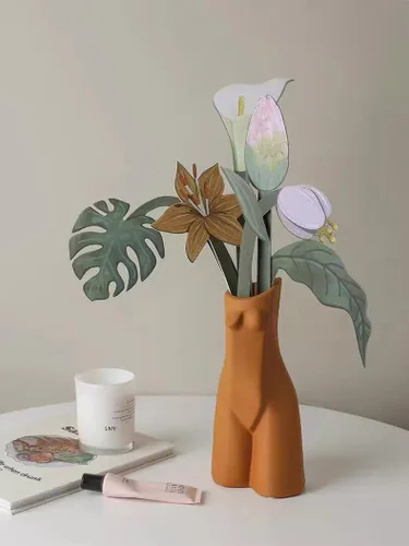 Miniatura 2 de Difusor de tarjetas de flores de papel, pintado a mano, tarjeta de fragancia, difusor de papel de fragancia, decoración del hogar para mesa, sala