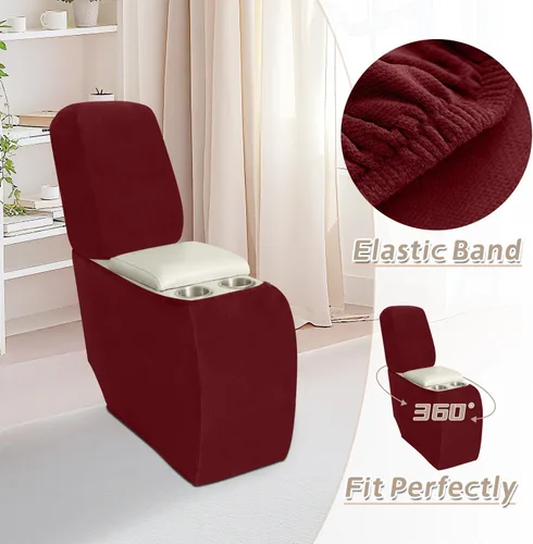 Miniatura 294 de Arfntevss Fundas de sofá seccional reclinable de terciopelo, Funda de sofá seccional de esquina para sofá reclinable, Funda elástica suave