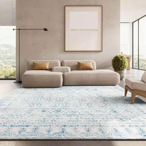 Miniatura 23 de SAFAVIEH Alfombra de área de 12 x 15 pulgadas, colección Tulum, grande, diseño marroquí bohemio envejecido, no desprende pelusa y fácil de limpiar