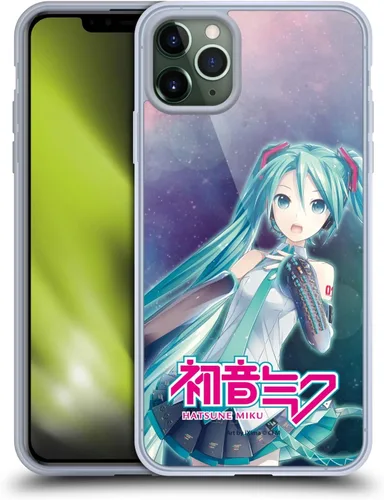 Miniatura 123 de Head Case Designs Licencia Oficial Hatsune Miku Gráficos Lindos Carcasa de Gel [Protección de Grado Militar] Compatible con Apple iPhone 7