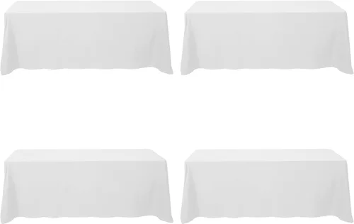 Miniatura 166 de BRILLMAX 6 Pack de Manteles Azul Marino para Mesas Rectangulares de 8 Pies 90 x 156 Pulgadas - 8 pies Mantel Rectangular a Granel de Lino