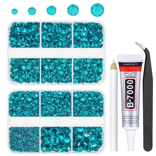 Miniatura 7 de qiipii Resina Metálica Plata Diamantes de Imitación con Parte Posterior Plana para Adornar Manualidades, Piedras Planas de 2mm-6mm, Gemas de Plata