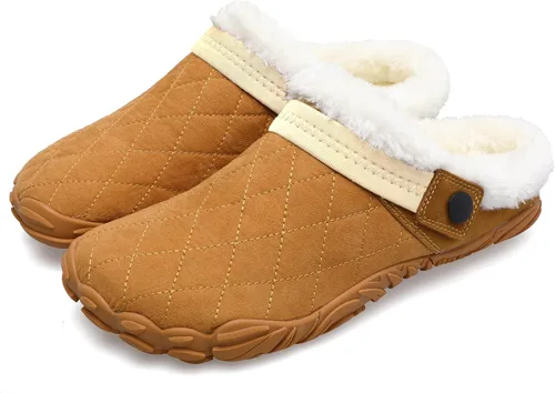 Miniatura 2 de Besroad - Pantuflas mullidas para mujer y hombre, esponjosas, cómodas, de espuma viscoelástica, para dormitorio